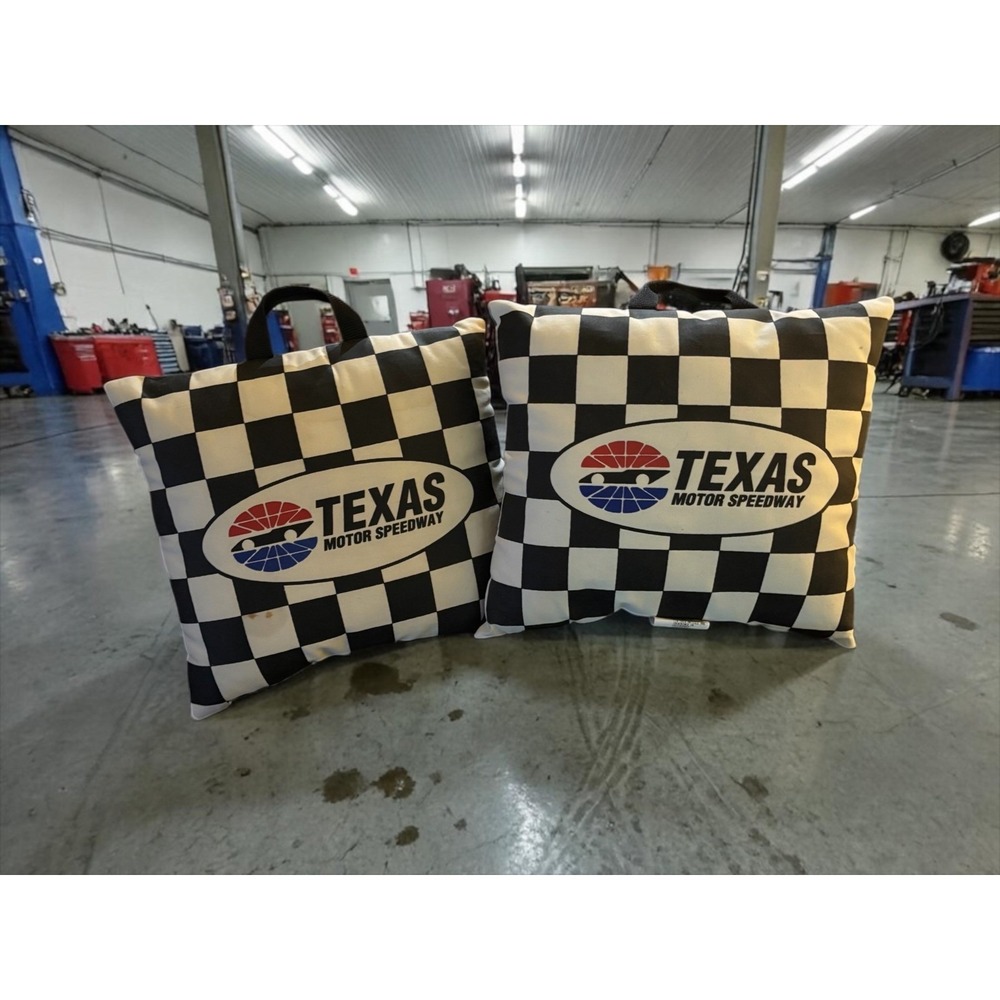 RACE DAY CUSHIONS Texas Motor Speedway Checkered 2 Seat Cushions NASCAR Racing - Picture 2 of 6